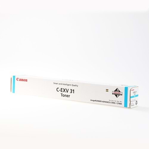 CANON C-EXV-31C IR C-7055İ/7065İ/7260 MAVİ TONER ORJİNAL 52.000 SAYFA 2796B002