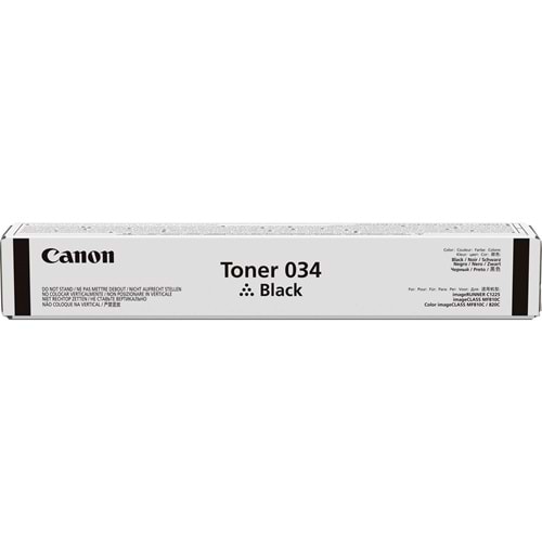 CANON 034K IR-C1225/MF810/820 SİYAH TONER ORJİNAL 12.000 SAYFA 9454B001