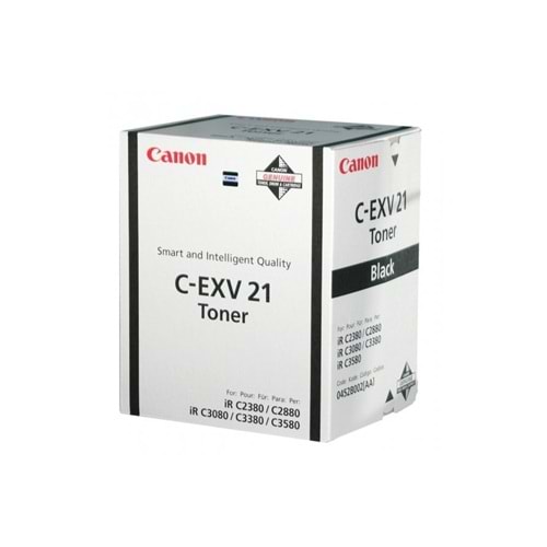 CANON C-EXV-21 IRC 2880/3080/3380/3480 SİYAH TONER ORİJİNAL 26.000 SAYFA 0452B002