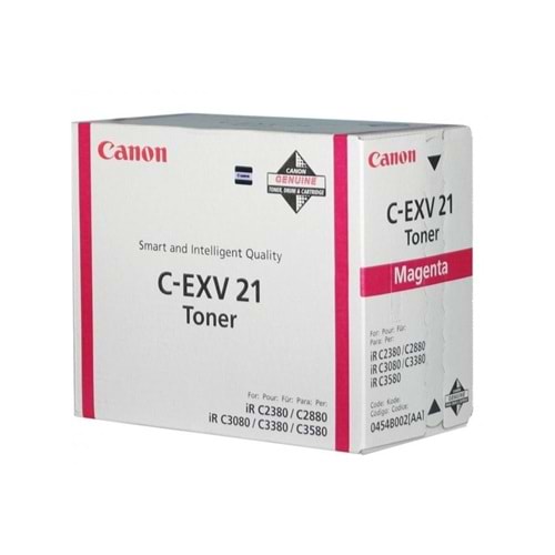 CANON C-EXV-21 IRC 2880/3080/3380/3480 KIRMIZI TONER ORİJİNAL 14.000 SAYFA 0454B002