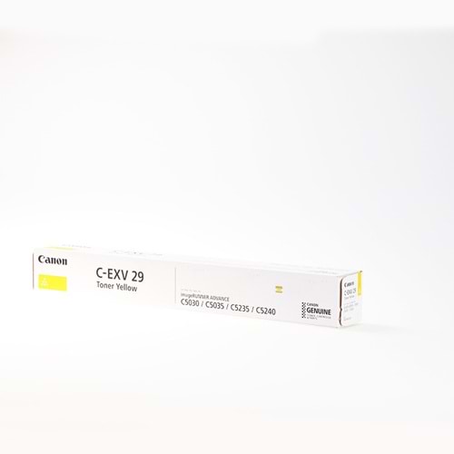 CANON C-EXV-29Y IR-C5030/5035/5235/5240 SARI TONER ORJİNAL 27.000 SAYFA 2802B002