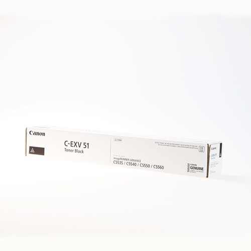 CANON GPR55/EXV-51K 5535/5540/5550/5560 SİYAH TONER ORJİNAL 69.000 SAYFA 0481C002