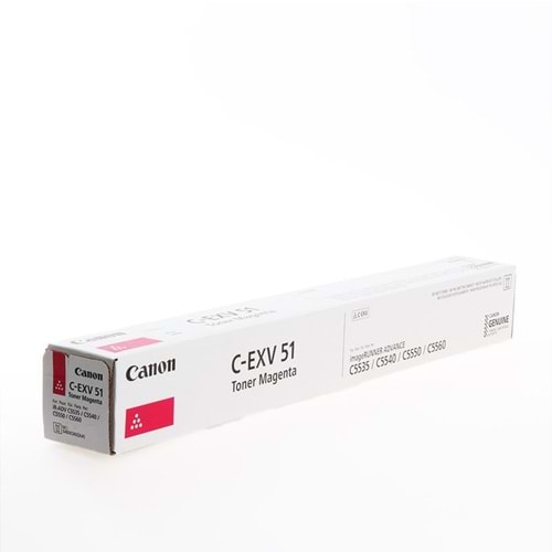 CANON GPR55/EXV-51M 5535/5540/5550/5560 KIRMIZI TONER ORJİNAL 60.000 SAYFA 0483C002