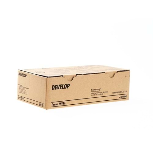 DEVELOP TN-116 INEO+ 164/184 SİYAH TONER ORJİNAL 11.000 SAYFA A1UC0D0