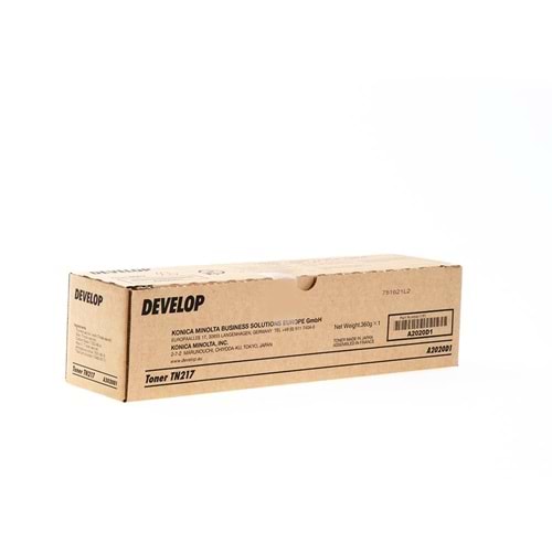 DEVELOP TN-217 INEO +223/283 SİYAH TONER ORJİNAL 17.500 SAYFA A2020D1