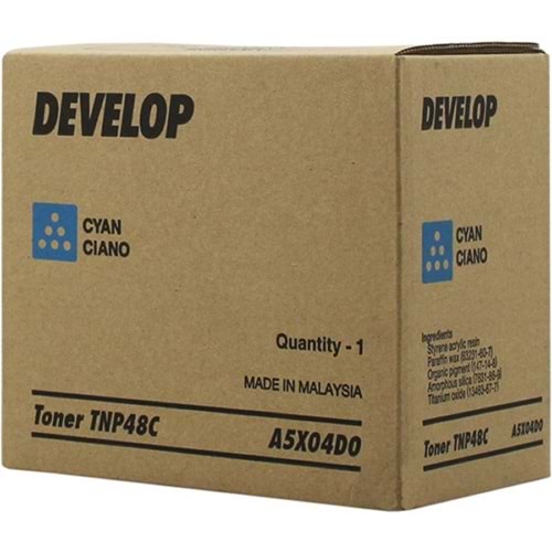 DEVELOP TNP-48C INEO +3350/3850 MAVİ TONER ORJİNAL 10.000 SAYFA A5X04D0