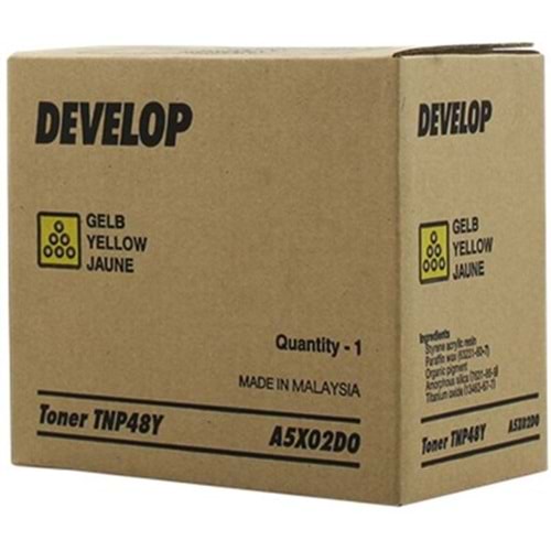 DEVELOP TNP-48Y INEO +3350/3850 SARI TONER ORJİNAL 10.000 SAYFA A5X02D0