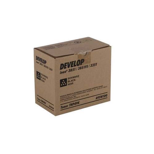 DEVELOP TNP-49K INEO +3351/3851 SİYAH TONER ORJİNAL 13.000 SAYFA A95W1D0