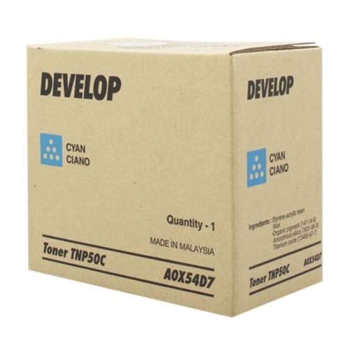DEVELOP TNP-50C INEO +3100P MAVİ TONER ORJİNAL 5.000 SAYFA A0X54D7