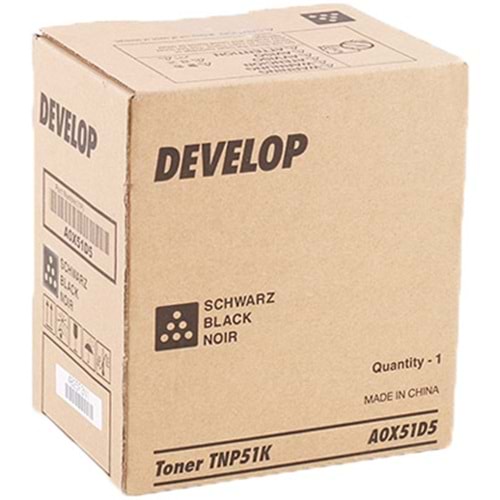 DEVELOP TNP-51K INEO +3110 SİYAH TONER ORJİNAL 5.000 SAYFA A0X51D5