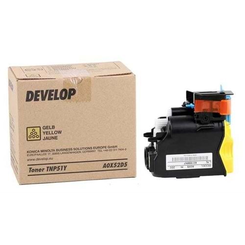DEVELOP TNP-51Y INEO +3110 SARI TONER ORJİNAL 5.000 SAYFA A0X52D5