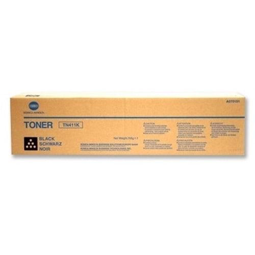 KONICA MINOLTA TN-411K KONICA MINOLTA TN-411K C451 SİYAH TONER ORJİNAL 45.000 SAYFA
