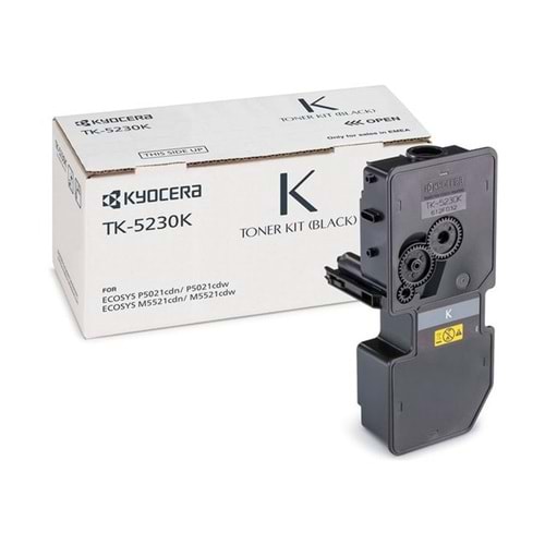KYOCERA TK-5230K P5021/M5521 SİYAH TONER ORJİNAL 2.600 SAYFA 1T02R90NL0