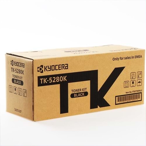KYOCERA TK-5280K P6235/M6635 SİYAH TONER ORJİNAL 13.000 SAYFA 1T02TW0NL0
