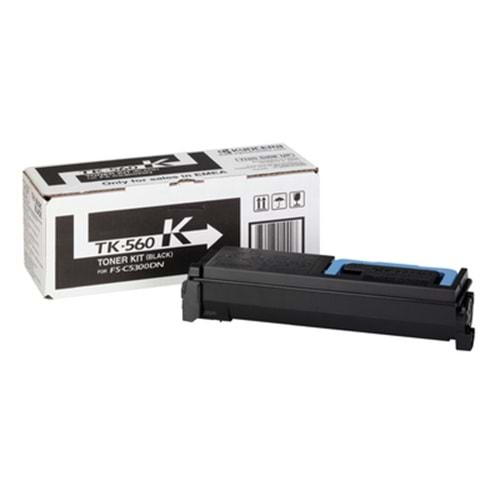 KYOCERA TK-560K FS-C5300/5350/P6030 SİYAH TONER ORJİNAL 12K SAYFA