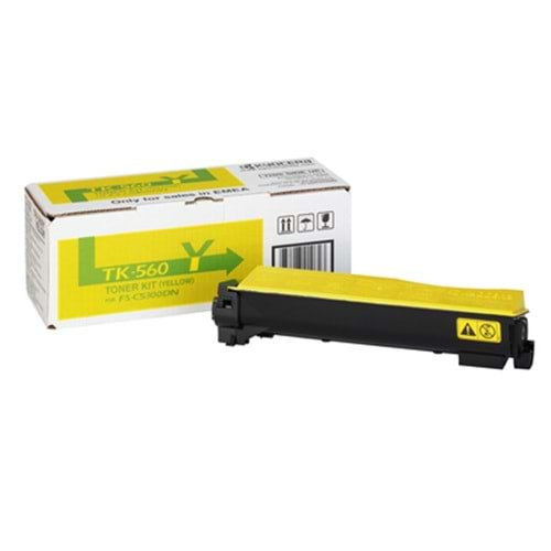 KYOCERA TK-560Y FS-C5300/5350/P6030 SARI TONER ORJİNAL 10K SAYFA