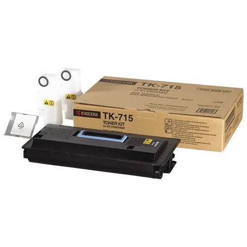 KYOCERA TK-715 KM3050/4050 SİYAH TONER ORJİNAL 34.000 SAYFA 1T02GR0EU0
