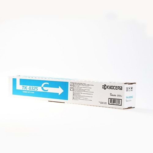 KYOCERA TK-8325C TASKALFA 2551ci MAVİ TONER ORJİNAL 12.000 SAYFA 1T02NPCNL0