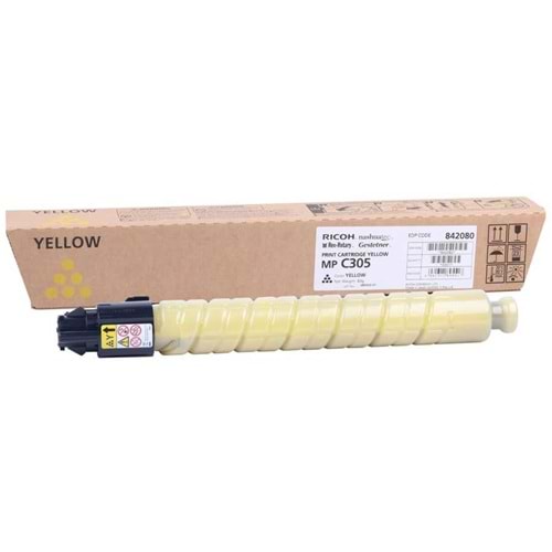 RICOH MP-C305Y SARI TONER ORJİNAL 4.000 SAYFA 841593/842120/841601