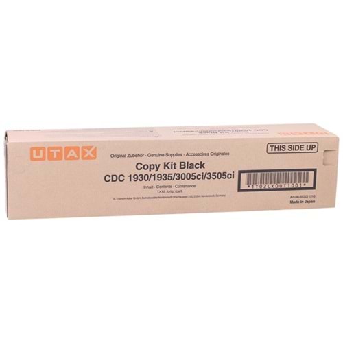 UTAX CDC1930BK CDC 1930/1935/3005ci SİYAH TONER ORJİNAL 25.000 SAYFA 1T02LK0UTC / 653011010