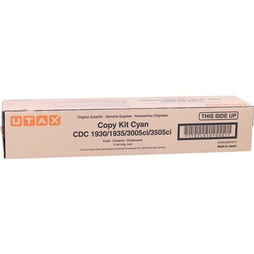UTAX CDC1930C CDC1930/1935/3005ci MAVİ TONER ORJİNAL 15.000 SAYFA 653010011