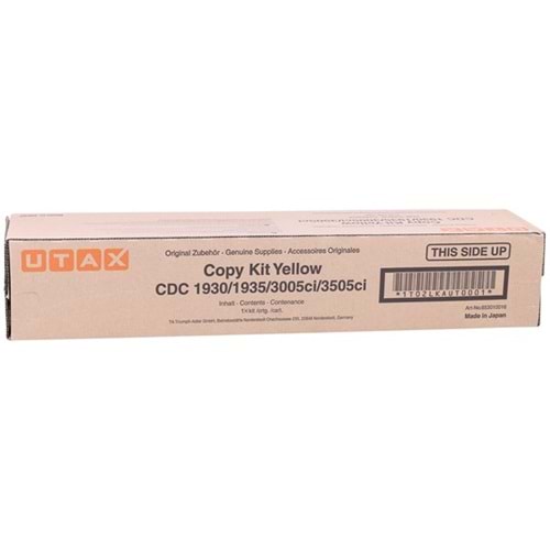 UTAX CDC1930Y CDC1930/1935/3005ci SARI TONER ORJİNAL 15.000 SAYFA 653010016