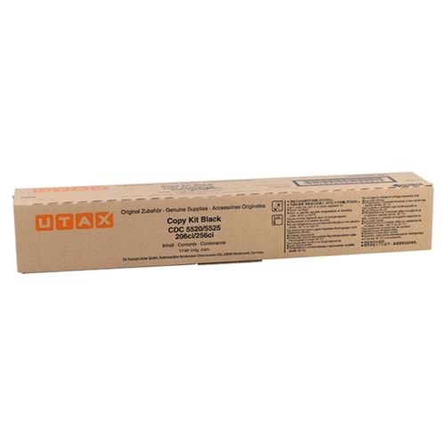 UTAX CDC-5520 CDC-5525-206Cİ-256Cİ T.A.6520 SİYAH TONER ORİJİNAL 12.000 SAYFA 652511010