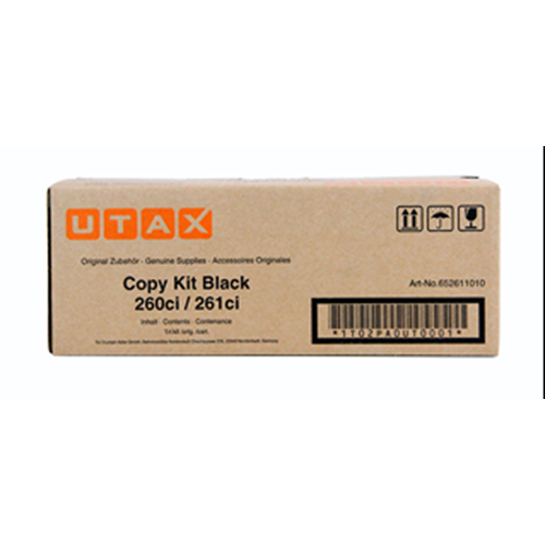 UTAX 260ci/261ci SİYAH TONER ORJİNAL 10.000 SAYFA 652611010 / 1T02PA0UT001