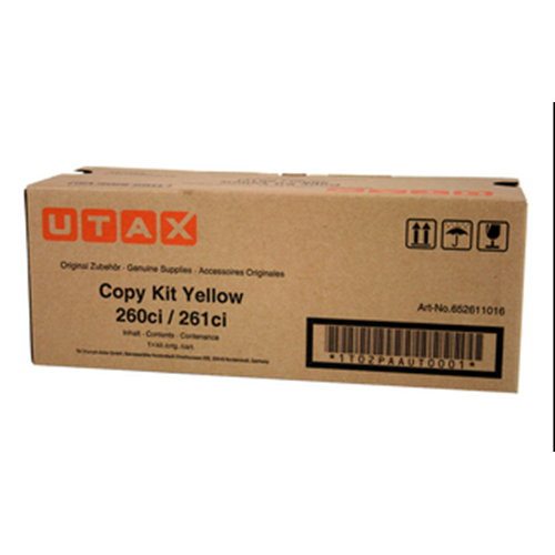 UTAX 260ci/261ci SARI TONER ORJİNAL 3.700 SAYFA 652611016 / 1T02PAAUT001