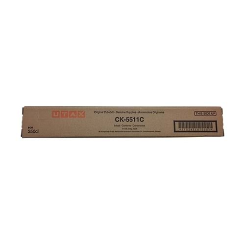 UTAX CK-5511C 350ci MAVİ TONER ORJİNAL 12.000 SAYFA 1T02R5CUT0