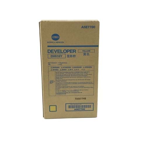 KONICA MINOLTA DV-616Y PRESS C1085 / C1100 SARI DEVELOPER ORJİNAL 850.000 SAYFA A5E7700
