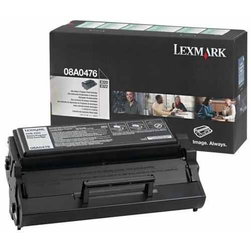 LEXMARK 08A0476 E320/E322 SİYAH TONER ORJİNAL 3.000 SAYFA