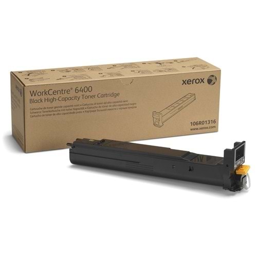 XEROX 106R01316 WC6400 YÜKSEK KAPASİTE SİYAH TONER ORJİNAL 12.000 SAYFA