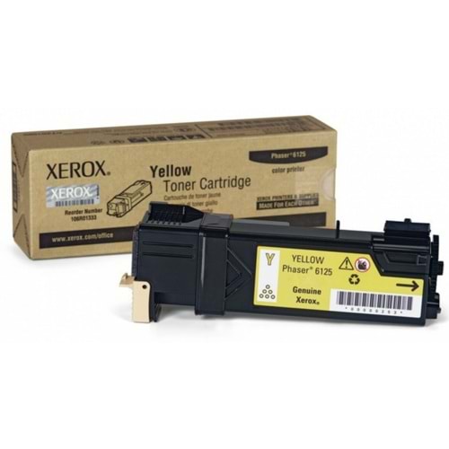 XEROX 106R01337 PHASER 6125 SARI TONER ORJİNAL 1.000 SAYFA