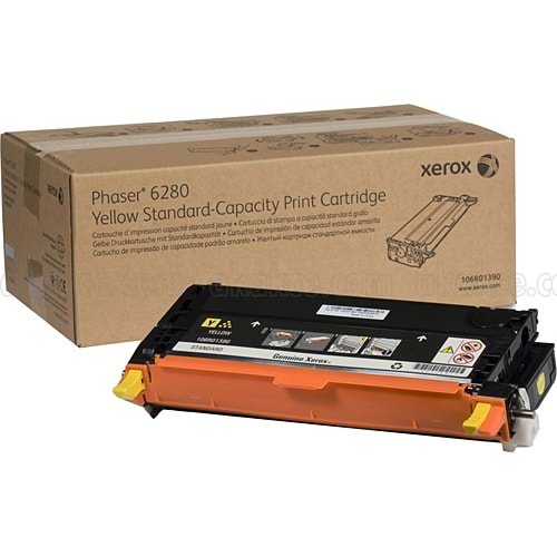 XEROX 106R01390 PHASER 6280 SARI TONER ORJİNAL 2.200 SAYFA