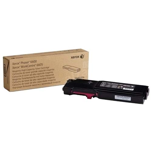 XEROX 106R02234 6600/6605 YÜKSEK KAPASİTE KIRMIZI TONER ORJİNAL 6.000 SAYFA