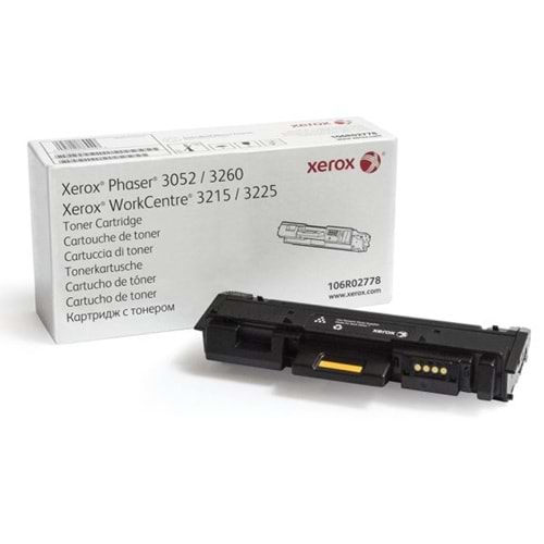 XEROX 106R02778 PHASER 3052/3260/WC3215/3225 SİYAH TONER ORJİNAL 3.000 SAYFA