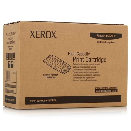 XEROX 108R00796 PHASER 3635 SİYAH TONER ORJİNAL 10.000 SAYFA