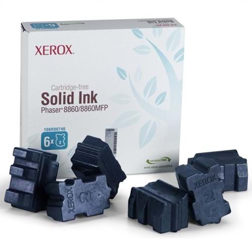 XEROX 108R00817 8860W MAVİ KATI MÜREKKEP 6LI ORJİNAL 14.000 SAYFA