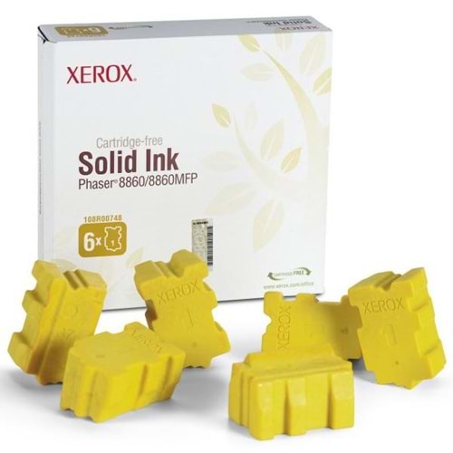 XEROX 108R00819 8860 SARI KATI MÜREKKEP 6LI ORJİNAL 14.000 SAYFA