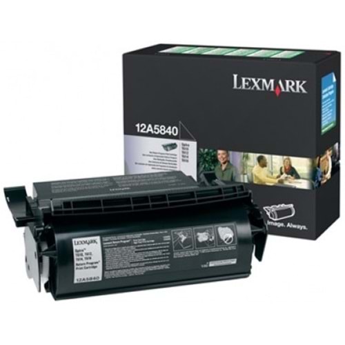 LEXMARK 12A5840 OPTRA T610/612/614/616 SİYAH TONER ORJ 10.000 SYF