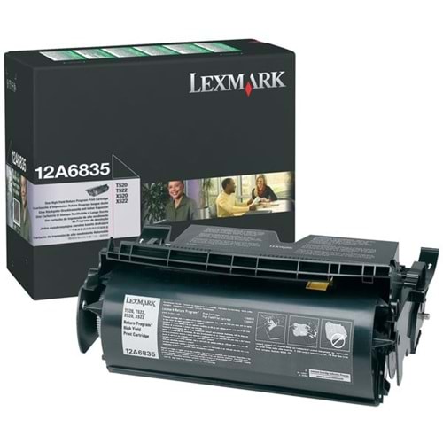 LEXMARK 12A6835 T520/X520/T522/X522 SİYAH TONER ORJİNAL 20.000 SAYFA