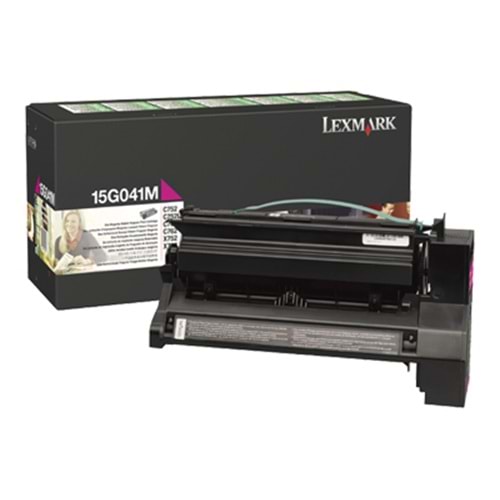 LEXMARK 15G041M C752/760/762 X752/762 KIRMIZI TONER ORJ 6.000 SYF