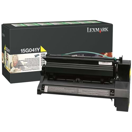 LEXMARK 15G041Y C752/760/762 X752/762 MAVİ TONER ORJİNAL 6.000 SAYFA