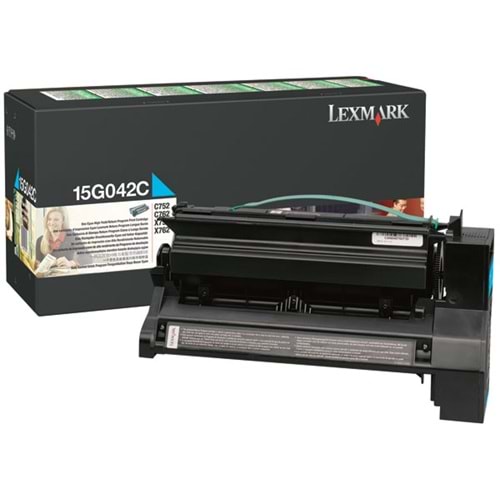 LEXMARK 15G042C C752/762 X752/765 MAVİ TONER ORJİNAL 15.000 SAYFA