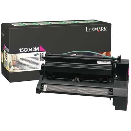 LEXMARK 15G042M C752/762 X752/765 KIRMIZI TONER ORJİNAL 15.000 SY