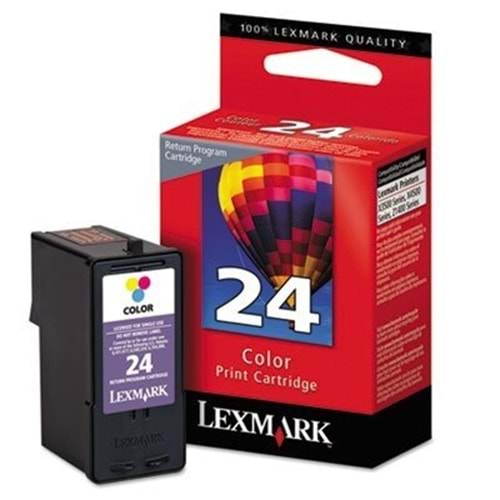 LEXMARK 18C1624E 24A X3550/4550/Z1410 RENKLİ KARTUŞ ORJ 200 SYF