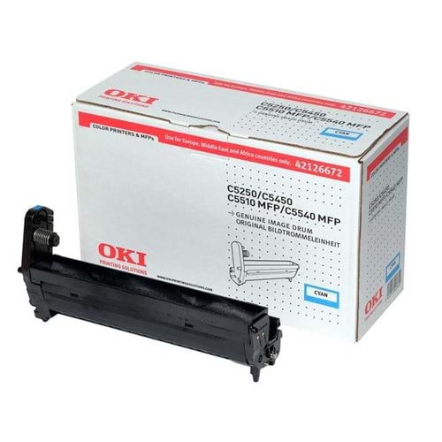OKI 42126672 C-5510/5250/5450/5540 MAVİ DRUM ORJİNAL 17.000 SAYFA