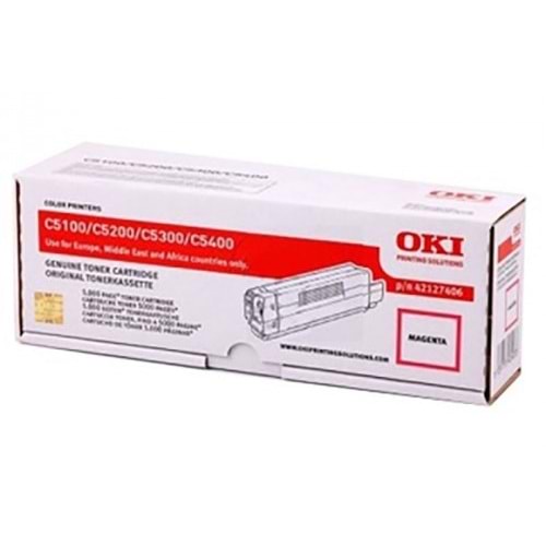 OKI 42127489 C-5100/5200/5300/5400 KIRMIZI TONER ORJİNAL 5.000 SY