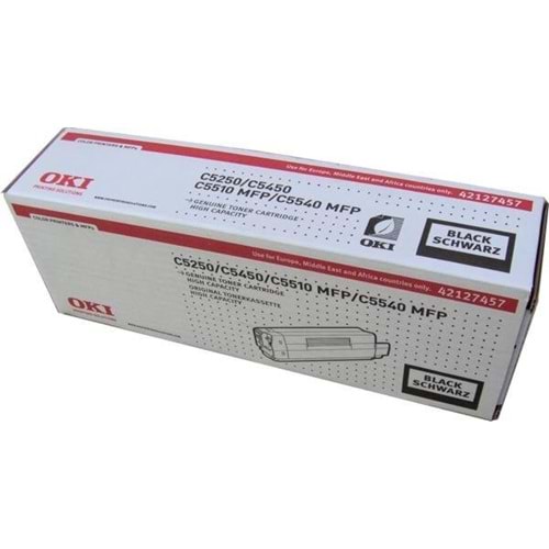 OKI 42127495 C-5510/5250/5450 SİYAH TONER ORJİNAL 5.000 SAYFA